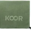 KOOR Badetuch Waffle 75 × 130 cm, Grün
