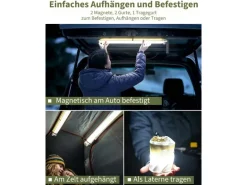KOOR Campinglampe Luceda aufblasbar, 2 Stück