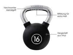 KOOR Kettlebell 16 kg, Schwarz