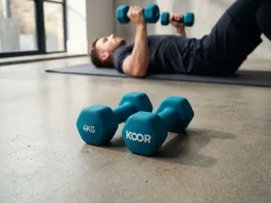 KOOR Kurzhantel-Set 4 kg, Türkis