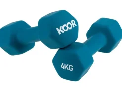 KOOR Kurzhantel-Set 4 kg, Türkis