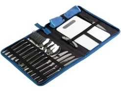 KOOR Outdoor-Besteck-Set 4 Personen, Blau