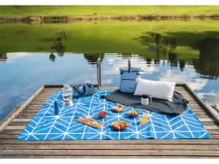 KOOR Picknickdecke Onda-Blu 200 x 250 cm