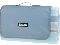 KOOR Picknickdecke Skyline, Blau 150 x 200 cm