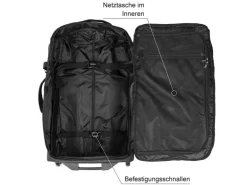 KOOR Reisekoffer Jiibs 70 L, Schwarz