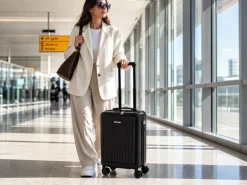 KOOR Reisekoffer Malea 39.5 L, Schwarz