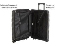 KOOR Reisekoffer Manila 95 L, Schwarz
