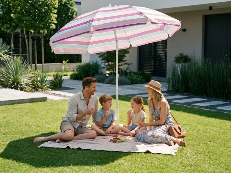KOOR Sonnenschirm Lido 180 cm, mehrfarbig