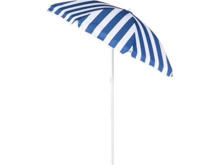 KOOR Sonnenschirm Marino 180 cm, Blau/Weiss