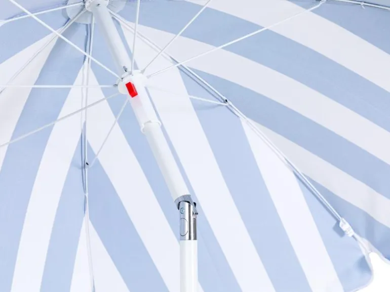KOOR Sonnenschirm Marino 180 cm, Blau/Weiss
