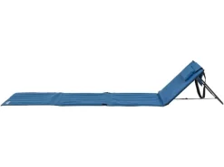 KOOR Strandmatte Calma Blu mit verstellbarer Kopfstütze, 220 cm