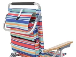 KOOR Strandstuhl Troopea mit Kühlfach, Mehrfarbig