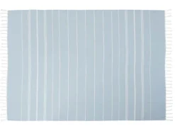KOOR Strandtuch XXL 140 x 200 cm, Blau/Weiss