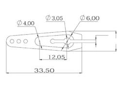 KST Servoarm Aluminium 25T-6C 1 Stück