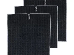 Ladelle Spültuch Mega Waffle Black, 3 Stück