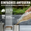 Landmann Pellet-Fackel 135 cm, Schwarz/Edelstahl