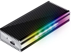 LC-Power Externes Gehäuse LC-M2-C-MULTI-RGB M.2