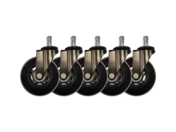 LC-Power Gaming Stuhlrollen 5er Set Schwarz
