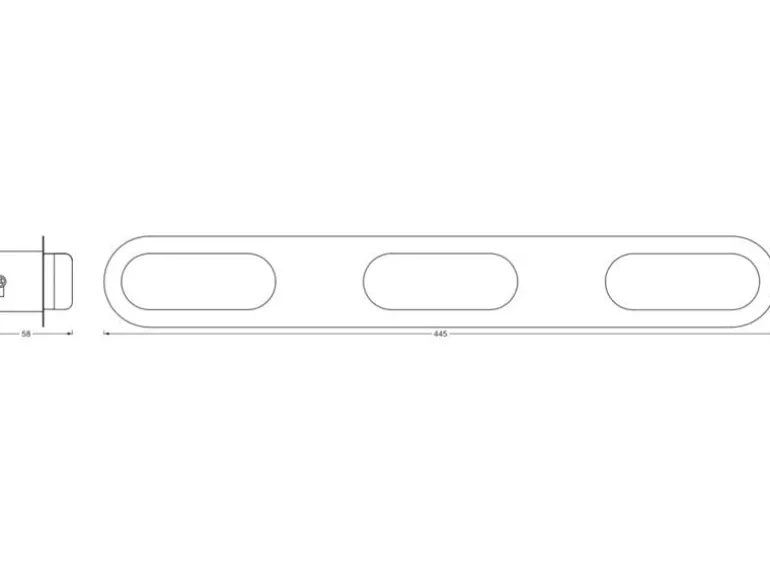 Ledvance Badezimmerleuchte SMART+ Orbis Duplo, 3 x 5 W, Chrome, 45 cm