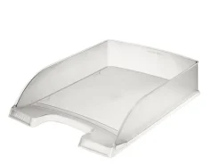 Leitz Ablagekorb Plus Standard Frost Transparent/Weiss