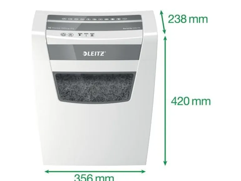 Leitz Bürogeräte Aktenvernichter IQ Home Office, P-4, bis zu 10 Blatt
