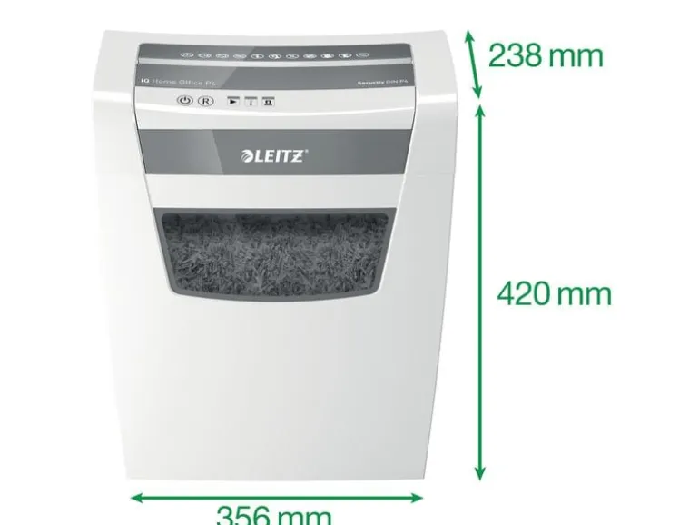 Leitz Bürogeräte Aktenvernichter IQ Home Office, P-4, bis zu 10 Blatt