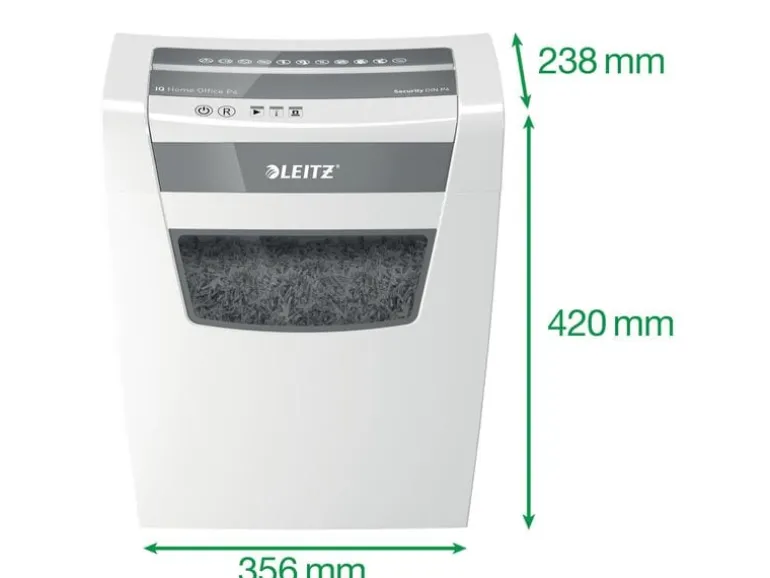Leitz Bürogeräte Aktenvernichter IQ Home Office, P-4, bis zu 10 Blatt