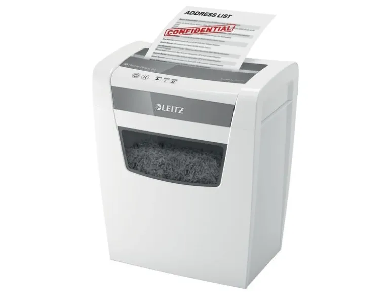 Leitz Bürogeräte Aktenvernichter IQ Home Office, P-4, bis zu 10 Blatt