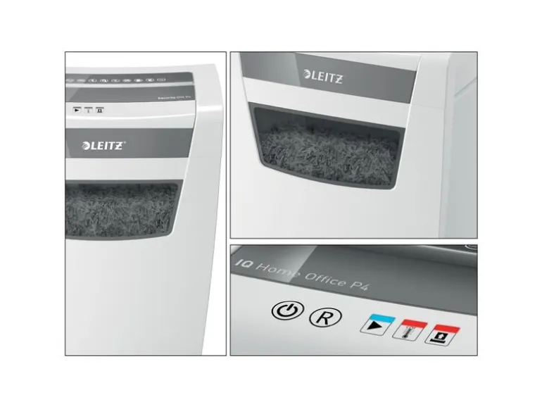 Leitz Bürogeräte Aktenvernichter IQ Home Office, P-4, bis zu 10 Blatt