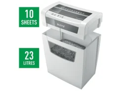 Leitz Bürogeräte Aktenvernichter IQ Home Office, P-4, bis zu 10 Blatt