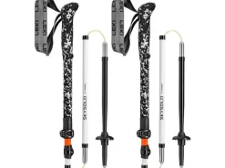 LEKI Wanderstock Skysolo FX Carbon Weiss/Schwarz/Orange