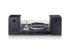 Lenco LS-500 Holz schwarz mit Bluetooth-Empfang