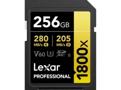 Lexar SDXC-Karte Professional 1800x Gold Series 256 GB