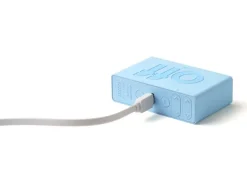 Lexon Digitalwecker Flip Mini Hellblau