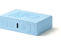 Lexon Digitalwecker Flip Mini Hellblau
