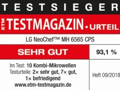 LG Mikrowelle NeoChef MH6565CPS Silber
