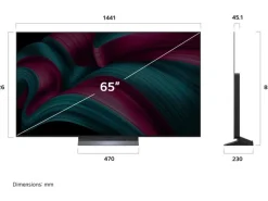 LG TV 65C59 65", 3840 x 2160 (Ultra HD 4K), OLED