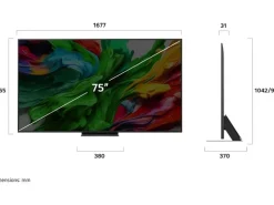 LG TV 75QNED87A6B 75", 3840 x 2160 (Ultra HD 4K), QNED