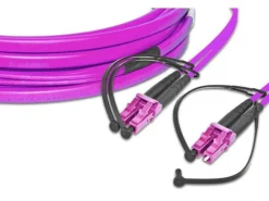 Lightwin LWL-Patchkabel Multimode LC – LC, OM4, Duplex, 1 m