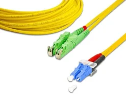 Lightwin LWL-Patchkabel Singlemode E2000/APC – LC, OS2, Duplex, 2 m
