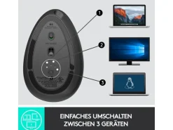 Logitech Ergonomische Maus MX Vertical
