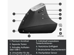Logitech Ergonomische Maus MX Vertical