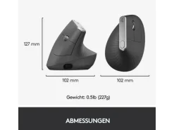 Logitech Ergonomische Maus MX Vertical