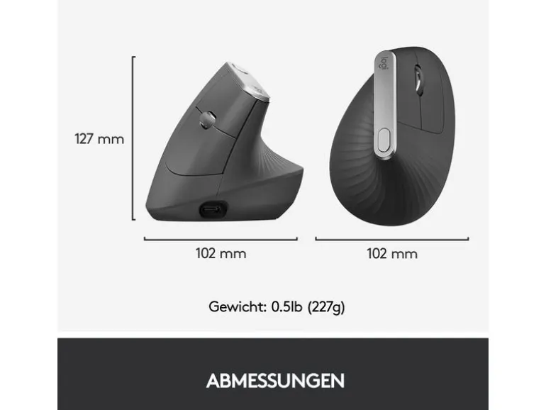 Logitech Ergonomische Maus MX Vertical