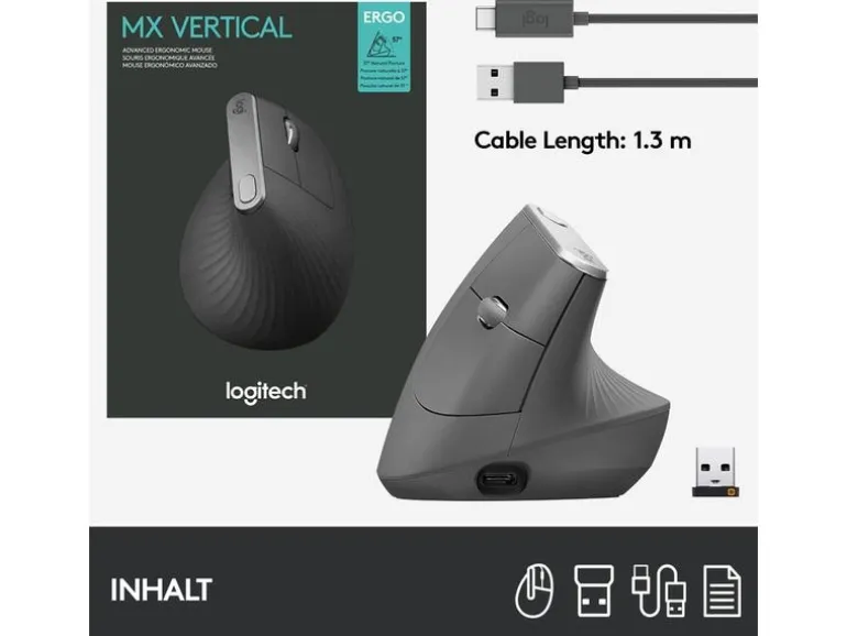 Logitech Ergonomische Maus MX Vertical