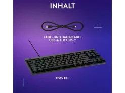 Logitech Gaming-Tastatur G515 TKL