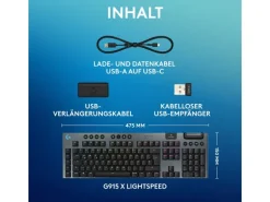 Logitech Gaming-Tastatur G915 X Lightspeed GL Tactile
