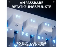 Logitech Gaming-Tastatur Pro X TKL Rapid Weiss