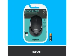 Logitech Maus M330 Silent Plus schwarz