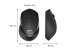 Logitech Maus M330 Silent Plus schwarz